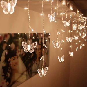 Butterfly Curtain String Lights